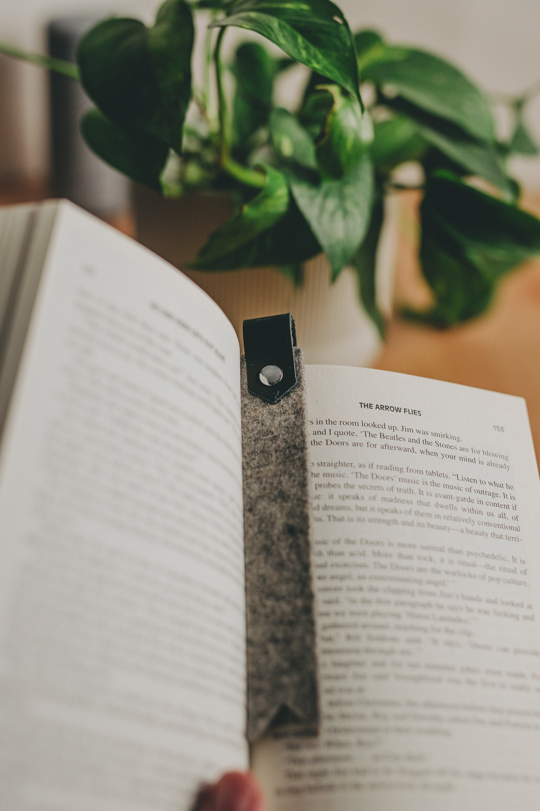 Felt & Leather Bookmark