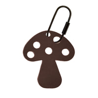 Handcrafted Leather Mushroom Bag Charm