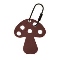 Handcrafted Leather Mushroom Bag Charm