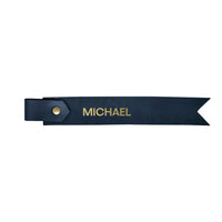 Two-Tone Personalized Leather Bookmark