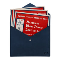 Personalized Leather Mahjong Card Holder