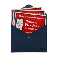 Personalized Leather Mahjong Card Holder