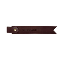 Two-Tone Personalized Leather Bookmark
