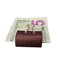 Personalized Leather Clip Money Holder