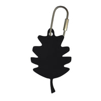 Handcrafted Leather Oak Leaf Bag Charm