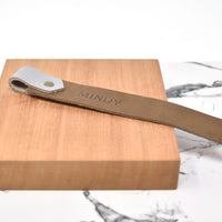 Two-Tone Personalized Leather Bookmark