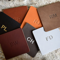 Custom Leather Square Coasters