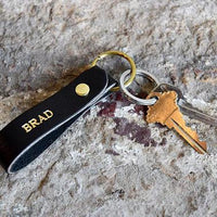 Custom Double Sided Leather Keychain