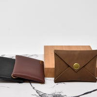Personalized Leather Snap Card Wallet