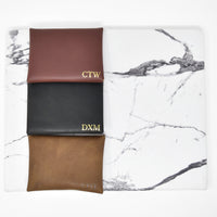 Personalized Leather Snap Card Wallet