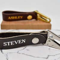 Personalized Keychain with Snap & Clip
