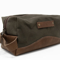 Personalized Canvas and Leather Dopp Kit