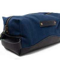 Personalized Canvas and Leather Dopp Kit