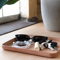 Molded Leather Valet Tray
