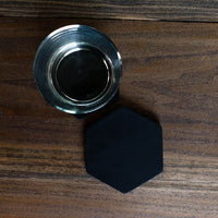 Personalized Leather Hexagon Coasters - Set of 4