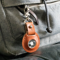 Personalized Leather AirTag Case