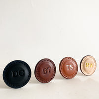 Custom golf ball markers Personalized leather golf markers natural, brown, tan, black Custom golf ball markers custom engraved initials golf ball markers