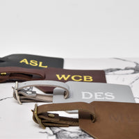 Personalized Leather Luggage Tag