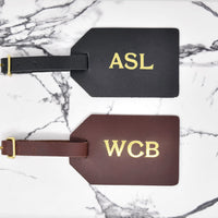 Personalized Leather Luggage Tag