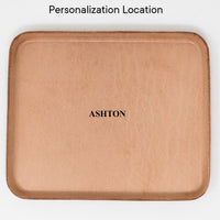 Molded Leather Valet Tray