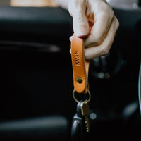 Personalized Leather Keychain