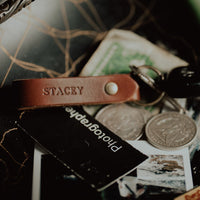 Personalized Leather Keychain