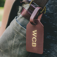 Personalized Leather Luggage Tag