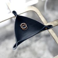 Personalized Leather Ring Tray