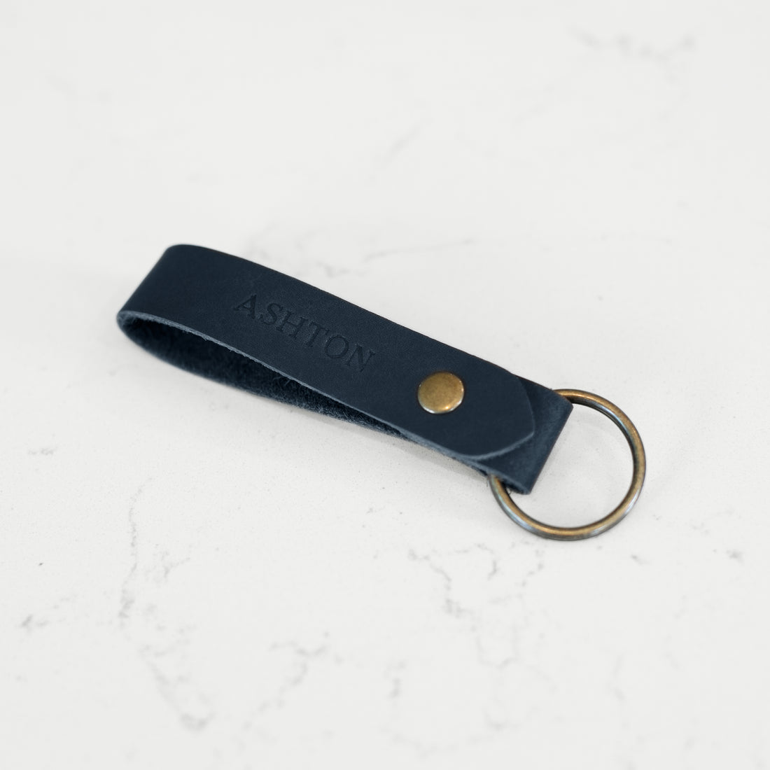 Personalized Leather Keychain