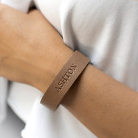Personalized Leather Bracelet