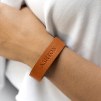 Personalized Leather Bracelet
