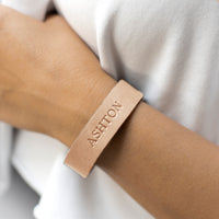 Personalized Leather Bracelet