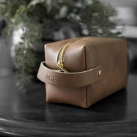 Personalized Leather Dopp Kit