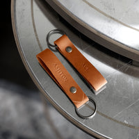 Double Sided Personalized Leather Keychain