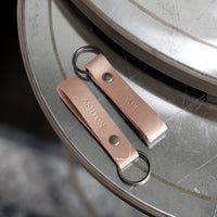 Double Sided Personalized Leather Keychain