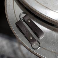 Double Sided Personalized Leather Keychain