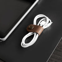 Personalized Leather Cord Keeper - SET OF 3