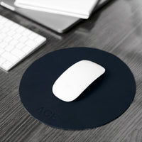 Personalized Round Leather Mouse Pad