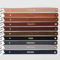 Personalized Leather Bracelet