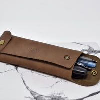 Personalized Leather Pencil Case