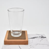 Personalized Leather Square Coasters - Set of 4