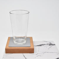 Personalized Leather Square Coasters - Set of 4