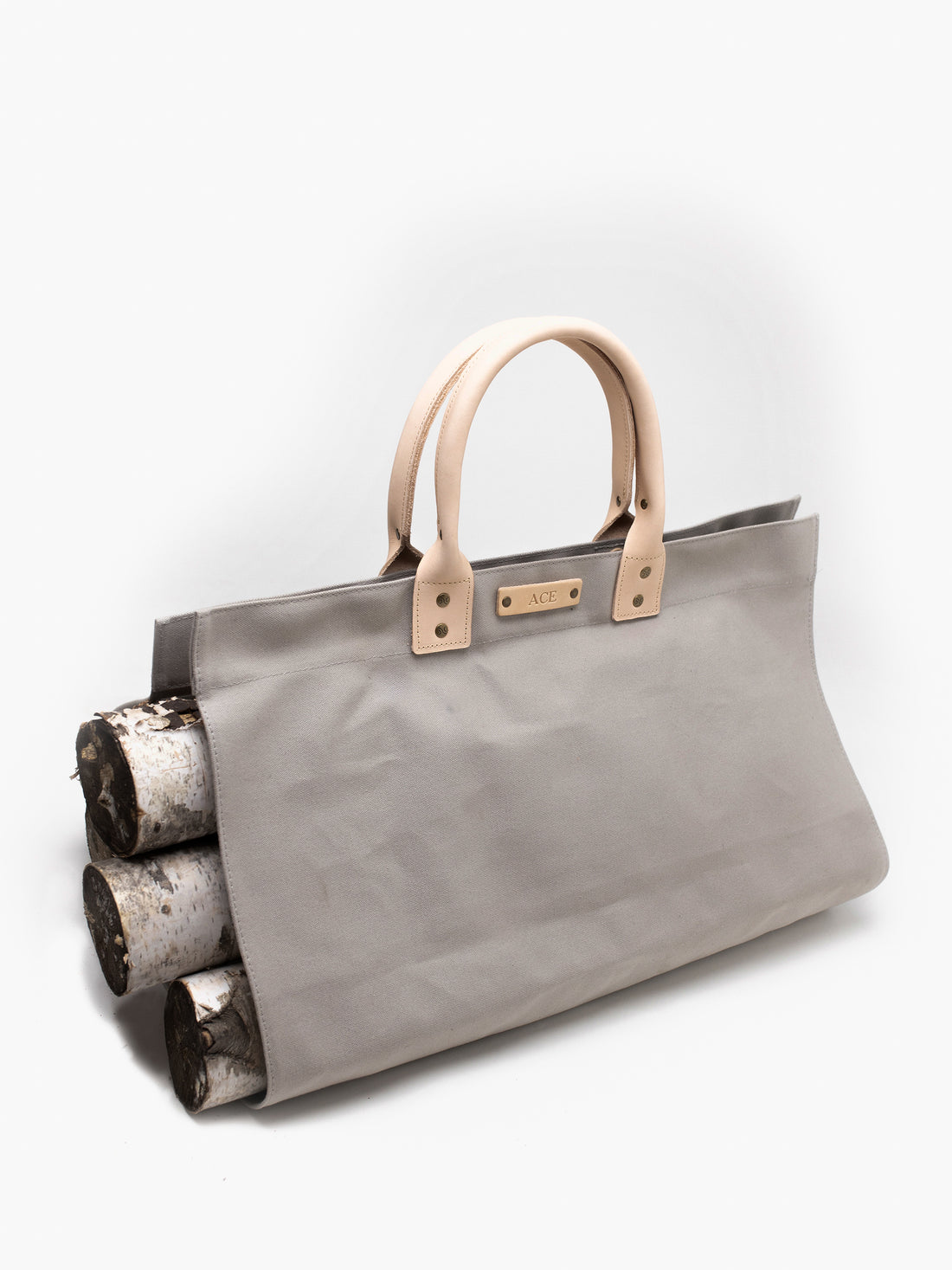 Personalized Canvas Log Carrier