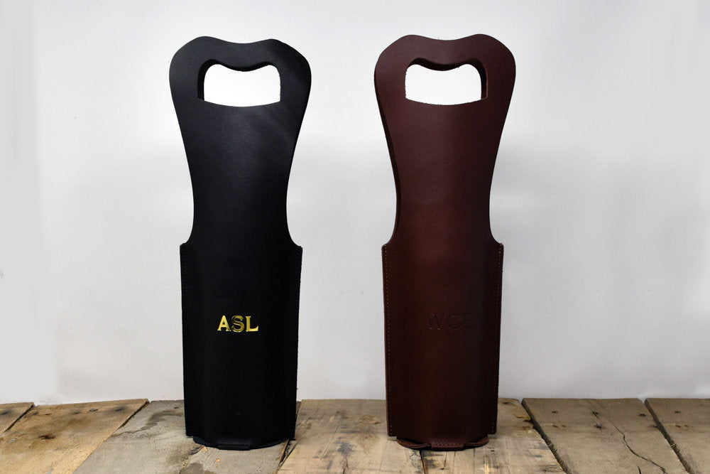 Wine Carrier. Personalized Wine Tote. Wine Holder. Monogrammed Wine Sleeve. Engraved Wine Tote. Made in USA. Ships within 1 Business Day