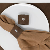 Personalized Leather Napkin Ring. Leather Napkin Holder. Leather Ring. Table Decor. Leather Decor. Set of 2. Snap Napkin Ring. Made in USA.