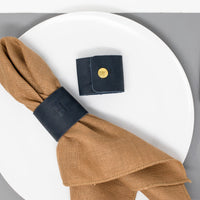 Personalized Leather Napkin Ring. Leather Napkin Holder. Leather Ring. Table Decor. Leather Decor. Set of 2. Snap Napkin Ring. Made in USA.