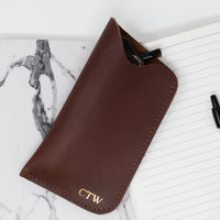 Leather Glasses Sleeve. Personalized Sunglasses Sleeve. Leather Glasses Case. Customized Leather Sleeve. Glasses Sleeve. Sunglasses Sleeve.