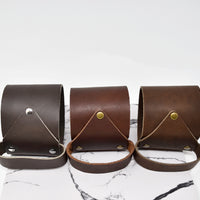 Personalized Leather Mason Jar Sleeve
