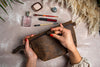 Leather Valet Trays and Catch-alls for Desk, Entryway, and Nightstand