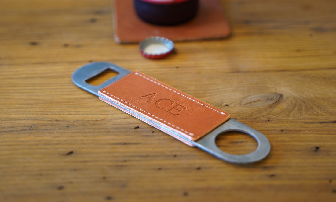 Leather Wrapped Bottle Opener